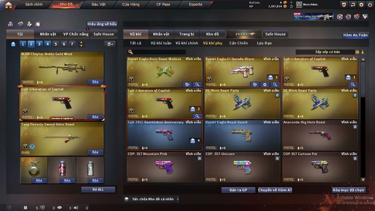 shop acc cf uy tin gia re